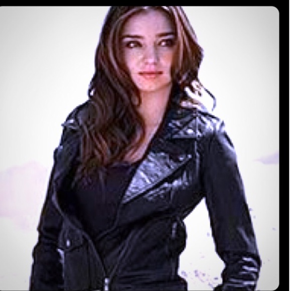 Victoria’s Secret REZREKSHN Esther Chen Leather Bomber jacket Coat Motorcycle - Picture 3 of 8